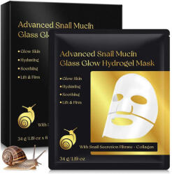 NOVA KISS Set 6 Masti de Fata cu Secretie de Melc si Colagen, Efect Anti-Rid, 6 x 34g Masca de fata