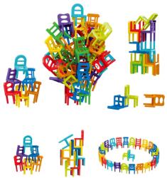 Bufnitel Joc de constructie STEAM - Scaune colorate (72 piese)