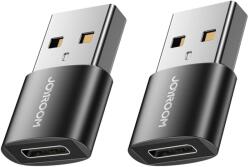 Baseus Set 2x Adaptor OTG, Joyroom, USB-C Mama la USB-A Tata, Negru (S-H152)