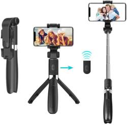 Techsuit Selfie Stick și Trepied Bluetooth Techsuit L01, 70cm, Negru