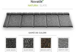 Novatik NATURA SLATE - Tigla metalica cu roca vulcanica