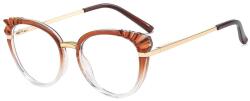 Techsuit Ochelari de Calculator - Techsuit Reflex Metal (F5020-BRW) - Brown Clear - 1 BUC (KF2310322) Ochelari de citit