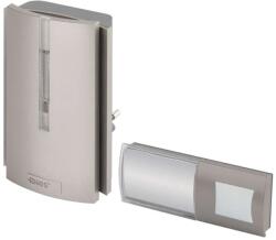 EMOS Sonerie fără fir argintie de casă P5760N de priză cu USB și repetor de semnal