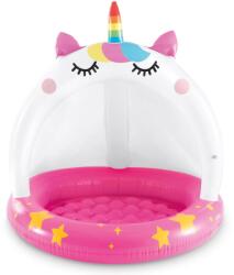 Intex Piscina gonflabila acoperita Unicorn Intex O102x102 cm fucsia