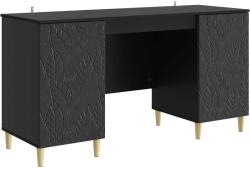 vidaXL Birou Negru Lemn prelucrat 142, 5 x 50 x 75 cm GartenMobel Dekor (3414613)