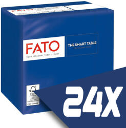 FATO Szalvéta 24x24cm sötétkék 2 rétegű 100 lap/csomag (24 csomag) - atadcleankft