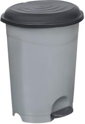 PLANET Pedálos szemetes kuka, műanyag, ECO antracit, kivehető kosárral, 12L - atadcleankft
