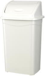 PLANET Billenőfedeles szemetes kuka, műanyag, fehér, 70 L - atadcleankft