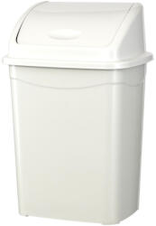 PLANET Billenőfedeles szemetes kuka, műanyag, luxury fehér, 16 L - atadcleankft