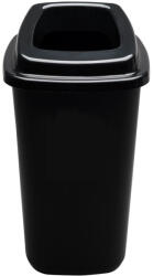 Plafor Sort szelektív hulladékgyűjtő, szemetes 28L fekete/fekete - atadcleankft