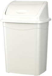 PLANET Billenőfedeles szemetes kuka, műanyag, luxury fehér, 26 L - atadcleankft