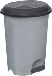 PLANET Pedálos szemetes kuka, műanyag, ECO antracit, kivehető kosárral, 50L - atadcleankft