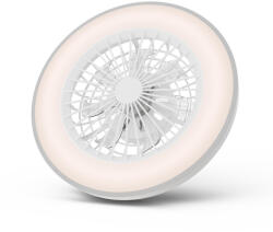  Avide Mennyezeti lámpa ventilátorral Whitney ezüst, 2x24W+15W motor, távirányítóval - atadcleankft