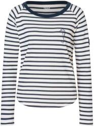 super. natural Дамски вълнен пуловер super. natural Women's Sea Horse Stripe Bio Crew Merino longsleeve - Fresh White / Navy Stripe / Salute (105-7097-0112)