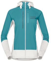 Norrøna Дамско яке за бягане Norrøna Women's Senja Alpha90 Hood Running jacket - Brittany Blue / Snow White - размер XS (128-0672-0111)
