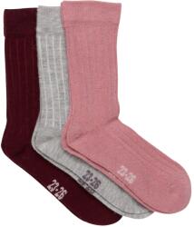 Minymo Детски спортни чорапи Minymo Kid's Wool Socks Rib 3-Pack Sports socks - Burnished Lilac - размер 15-18 (EU) (207-0521-0411)
