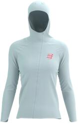 Compressport Дамско яке за бягане Compressport Women's Hurricane Waterproof 10/10 Jacket Running jacket - Grey Dawn / Fluo Red (128-0517-0212)