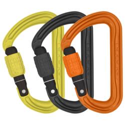 DMM Заключващ се карабинер Dmm Shadow Locking carabiner - Lime / Orange / Purple - размер Screwgate (3-Pack) (322-0036-1111)