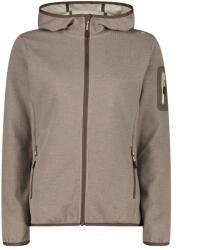 CMP Дамско поларено яке CMP Women's Jacket Fix Hood with Sleeve Pocket Fleece jacket - Toffee / Cream - размер 48 (EU) (105-7194-0618)