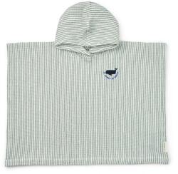 LIEWOOD Детско пончо за сърф LIEWOOD Kid's Paco Poncho Embroidery Surf poncho - Y/D Stripe Peppermint / Creme de la Creme - размер 98-104 (750-2491-0215)