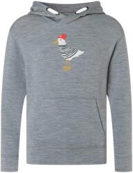 super. natural Детски вълнен пуловер super. natural Kid's Johnny Hoodie - Cashmere Grey Melange / Various - размер 104 (EU) (704-5803-0211)