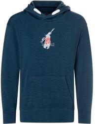 super. natural Детски вълнен пуловер super. natural Kid's Ski Bunny Hoodie - Blueberry / Various - размер 110 (EU) (704-5277-0112)