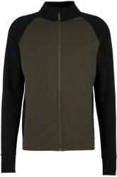 Stoic Мъжко вълнено яке Stoic MerinoFleece260 FlenSt. Jacket Merino jacket - Black / Dark Olive (005-6569-0212)
