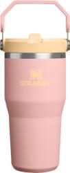 STANLEY Pahar termic cu mâner și pai IceFlow Peach Rose 590 ml (10-13425-0141)