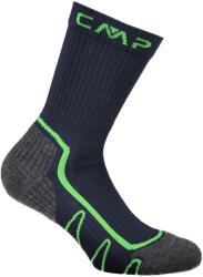 CMP Детски туристически чорапи Cmp Kid's Trekking Sock Poly Mid Walking socks - B. Blue / Verde Fluo - размер 28-30 (EU) (201-9373-0212)