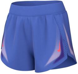 Nike Дамски шорти за бягане Nike Women's AeroSwift Dri-FIT ADV 3 Running Shorts - Sapphire / Hot Lava - размер XS (112-4579-0111)