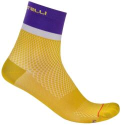 Castelli Дамски чорапи за колоездене Castelli Women's Tonal Logo 12 Sock Cycling socks - Mango Mojito / Ultraviolet-Purpl - размер 39-41 (EU) (207-1179-0212)