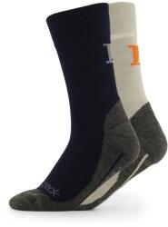 Heber Peak Детски спортни чорапи Heber Peak Kid's EvergreenHe. Hiking Crew Socks 2-Pack Walking socks - Dark Blue / Grey - размер 27-30 (EU) (201-6877-0211)