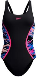 Speedo Дамски бански костюм Speedo Women's Hyperboom Splice Muscleback One Piece Swimsuit - Anthracite/Margarita Pink - размер 46 (EU) (150-6092-0118)