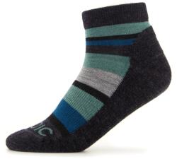 Stoic Детски туристически чорапи Stoic Kid's Merino Trekking Quarter Socks Striped Walking socks - Green Stripes - размер 35-38 (EU) (207-0489-0113)