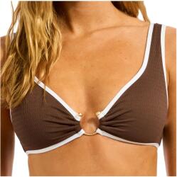 Seafolly Дамско бикини горнище Seafolly Women's Beach Bound Ring Front Tank Bikini top - Dark Chocolate - размер 42 (EU) (150-4245-0716)