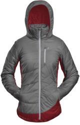 Grüezi Bag Дамско вълнено яке Grüezi bag Women's Refreshful Silkwool Jacket Insulation jacket - Grey / Cherry - размер XXS (105-5070-0511)