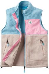Passenger Дамски поларен елек Passenger Women's Fairbanks Recycled Sherpa Gilet Fleece vest - Faded Denim / Simply Taupe (132-1591-0113)