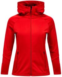 Peak Performance Дамско поларено яке Peak Performance Women's Rider Essentials Zip Hood Fleece jacket - Red Pompeian (105-6221-0713)