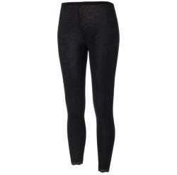 Engel Дамско копринено термобельо Engel Women's Leggings with Lace Merino base layer - Black - размер 42/44 (EU) (114-0986-0113)