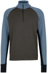 Stoic Мъжки вълнен пуловер Stoic MerinoFleece260 FlenSt. Half Zip Merino jumper - Black Olive Multi (005-6567-0212)