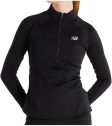 New Balance Дамско яке за бягане New Balance Women's Athletics Heat Grid 1/2 Zip Longsleeve - Black - размер XL (128-0569-0115)