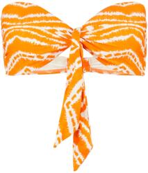 Seafolly Дамско бикини горнище Seafolly Women's Zanzibar Twist Tie Front Bandeau Bikini top - Mandarin - размер 38 (EU) (150-2944-0214)
