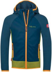 TROLLKIDS Детско поларено яке Trollkids Kid's Seiland Jacket Fleece jacket - Madeira Blue / Pear Green / Sahara Sunset - размер 116 (EU) (703-5393-0415)