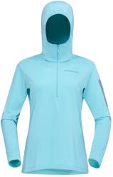 Norrøna Дамски поларен пуловер Norrøna Women's Falketind Warm1 Hood Fleece jumper - Aqua Haze / Trooper - размер XS (105-7309-0111)