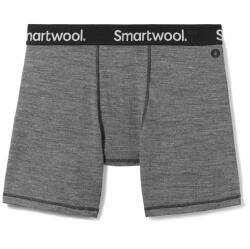 Smartwool Мъжко мериносово термобельо Smartwool Boxer Brief Boxed Merino base layer - Medium Gray Heather - размер XXL (015-1630-0515)