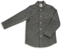 Engel Детско вълнено яке Engel Kids' Shirt - Lavagrau Melange - размер 140 (EU) (703-5395-0113)