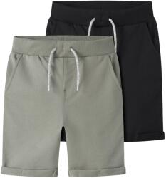 NAME IT Детски къси панталони Name it Kid's Vermo Long Shorts 2-Pack Shorts - Shadow / Black - размер 110 (EU) (701-4714-0214)