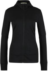 Icebreaker Дамско вълнено яке Icebreaker Women's Merino 260 Quantum IV L/S Zip Hoodie Merino hoodie - Black II (105-5158-0514)
