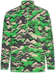 Jack Wolfskin Мъжки поларен пуловер Jack Wolfskin Paw Era 100 Print Halfzip Fleece jumper - Mountain Paw Lizard - размер XL (005-7009-0214)