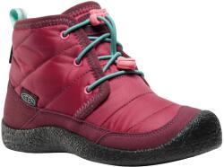 KEEN Детски зимни ботуши Keen Kid's Howser II Chukka WP Winter boots - Beaujolais / Pool Blue - размер 30 (EU) (702-1881-0815)
